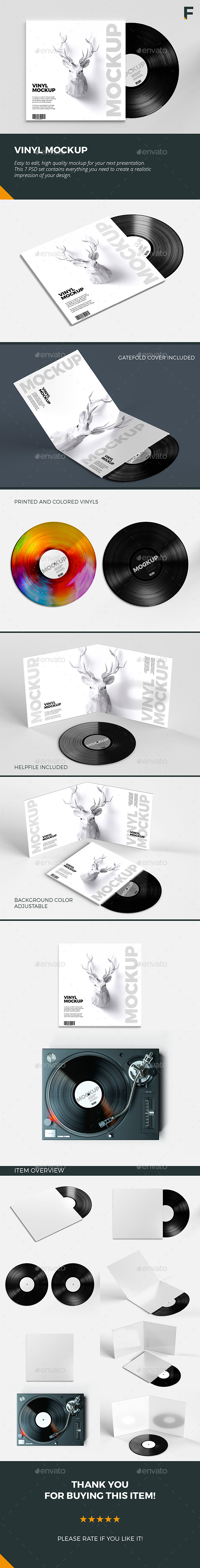 Vinyl gatefold mockup